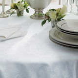 Sferra Acanthus Table Linens Tablecloths Placemats Cocktail Napkins Italian Cotton Damask | Gracious Style