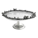 Acorn Oak Leaf Pewter Cake Stand Vagabond House  | Gracious Style