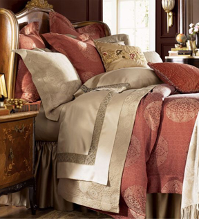 Sferra Alanya Duvet Covers Shams medallion Italian bedding | Gracious Style