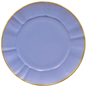 Anna Weatherley Blue Charger Presentation Plate Limoges Porcelain Dinnerware | Gracious Style