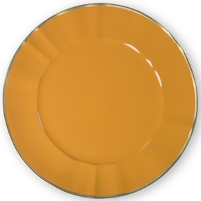 Anna Weatherley Pumpkin Charger Presentation Plate Limoges Porcelain Dinnerware | Gracious Style