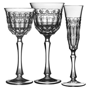 Barcelona crystal Varga glassware water wine glass champagne flute