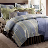 Sferra Blake Duvet Covers Shams striped linen | Gracious Style