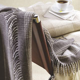 Plaid Italian Cashmere Throw | Gracious Style