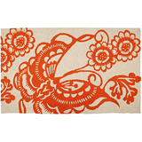 Trina Turk Butterfly Hook Rugs Black Green Orange Pink | Gracious Style