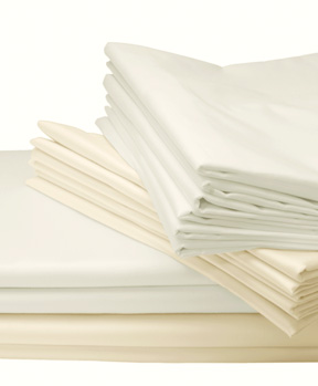 Plain Egyptian cotton tablecloths napkins | Gracious Style