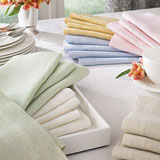 Sferra Chiara Italian Cocktail Napkins Placemats Pure 100% Linen | Gracious Style