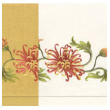 Chrysanthemum Embroidered Linen Hand Towels | Gracious Style