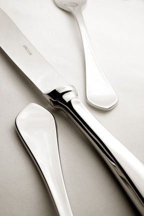 Citeaux Silverplated Flatware 5-piece setting from Ercuis France | Gracious Style