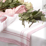Libeco Home Cornelia Belgian linen kitchen towels pink blue green yellow | Gracious Style