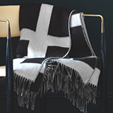 Dwell Studio Cubist Alpaca Wool Throw Camel Chocolate Charcoal Peacock | Gracious Style