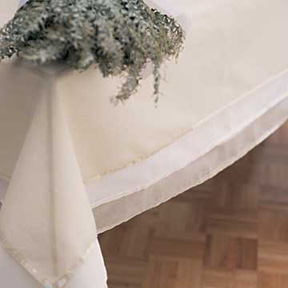 Layered Sheer Organdy Sequin Table Linens Napkin Placemat | Gracious Style