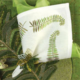 Kim Seybert Fern Green Embroidered Napkins | Gracious Style