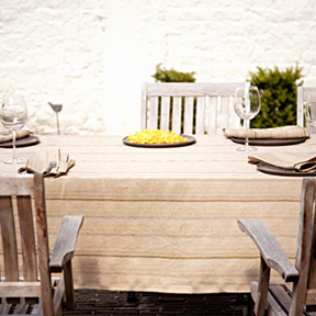 Libeco Home Figari Belgian Linen Striped Napkins Tablecloths  |Gracious Style