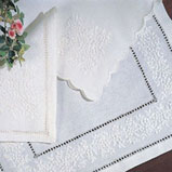Sferra French Knot Embroidered Table Linens Tablecloths Napkins Placemats Runners | Gracious Style