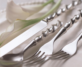 French Twist Silverplated Flatware from Mariposa | Gracious Style