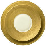 J.L. Coquet Hemisphere Matte Gold Official Retailer Dinnerware Limoges | Gracious Style