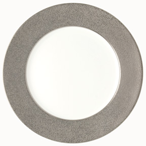 Horizon Charger Presentation Plate Porcelain Buffet Granite Platinum | Gracious Style