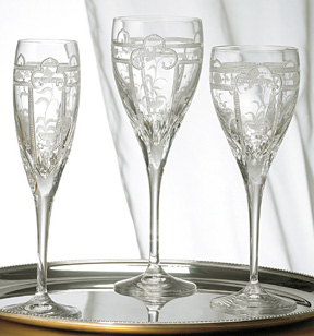 Varga Art Imperial crystal glassware water wine glass champagne flute
