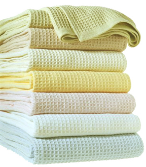 Sferra Kingston Waffle Weave Blankets | Gracious Style