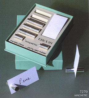 Ercuis Magnetic Silverplated Place Card Holders France | Gracious Style