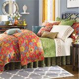 1891 by Sferra Mai Tai Bedding Rouge Duvet Covers Shams | Gracious Style
