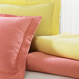 Sferra Morada Coverlet Matelasse Basketweave Geometric Bedspread | Gracious Style