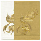 Nightingale Bird Anali Embroidered Linen Hand Towels | Gracious Style