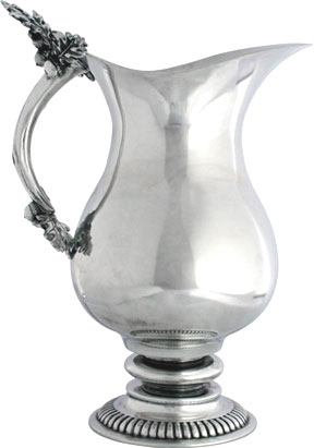 Oak Leaf Pewter Pitcher Vagabond House  | Gracious Style