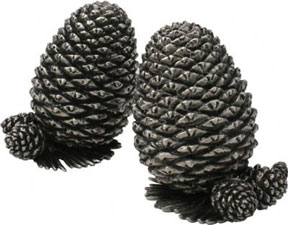 Vagabond House Pine Cone Pewter Salt Pepper Shakers | Gracious Style