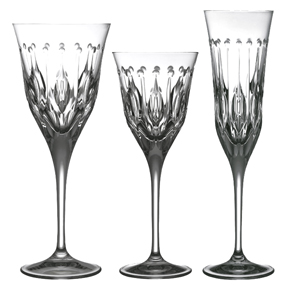 Renaissance crystal Varga glassware water wine glass champagne flute