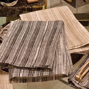 Kelly Wearstler Sand Strie Linen Napkins | Gracious Style
