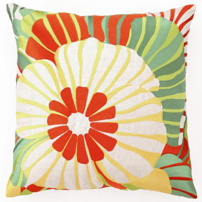 Trina Turk Butterfly Pillows Black Blue Orange Pink | Gracious Style