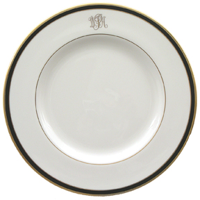 Pickard Signature Monogram China Official Retailer Black Gold Platinum | Gracious Style