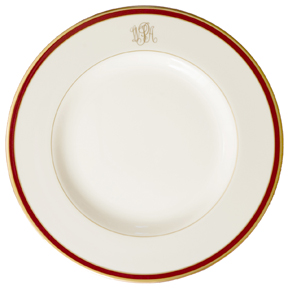 Pickard Signature Monogram China Official Retailer Burgundy Gold Platinum | Gracious Style