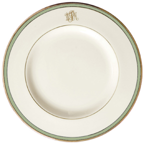 Pickard Signature Monogram China Official Retailer Green Gold Platinum | Gracious Style