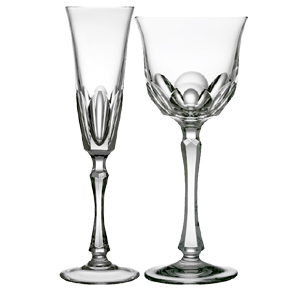 Simplicity clear crystal glassware water wine glass champagne flute