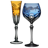 Varga Art Springtime crystal glassware champagne flute Gracious Style