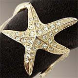L'Objet Starfish Gold Swarovski Napkins Rings | Gracious Style