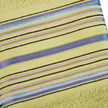 Stripe Embroidered Terry Embroidered Towels Absorbent Purple Green | Gracious Style