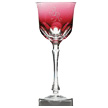 Monogrammed pink crystal glassware water wine glass champagne flute
