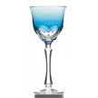 Simplicity blue crystal glassware water wine glass champagne flute