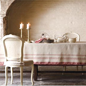 Libeco Home Vermont Belgian Linen Striped Napkins Tablecloths |Gracious Style