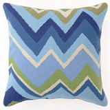 Trina Turk Zig Zag Pillows Blue Pink | Gracious Style