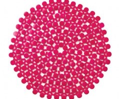 Pink Round Bamboo Placemats