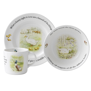 Wedgwood Jemima Puddle Duck Baby Dishes | Gracious Style