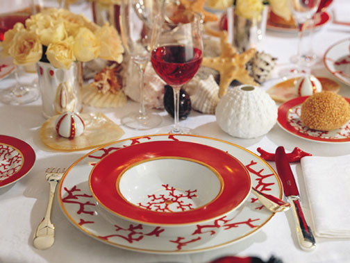 Cristobal Dinnerware in Coral