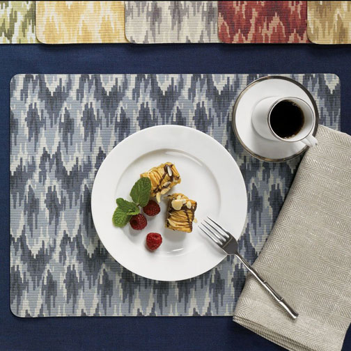 Flame Easy-Care Vinyl Placemats