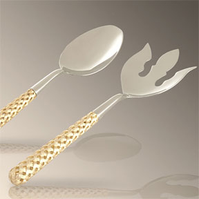 Gold Braid Serving Set