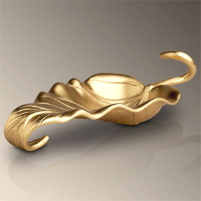 L'Objet Leaf Gold Bowl